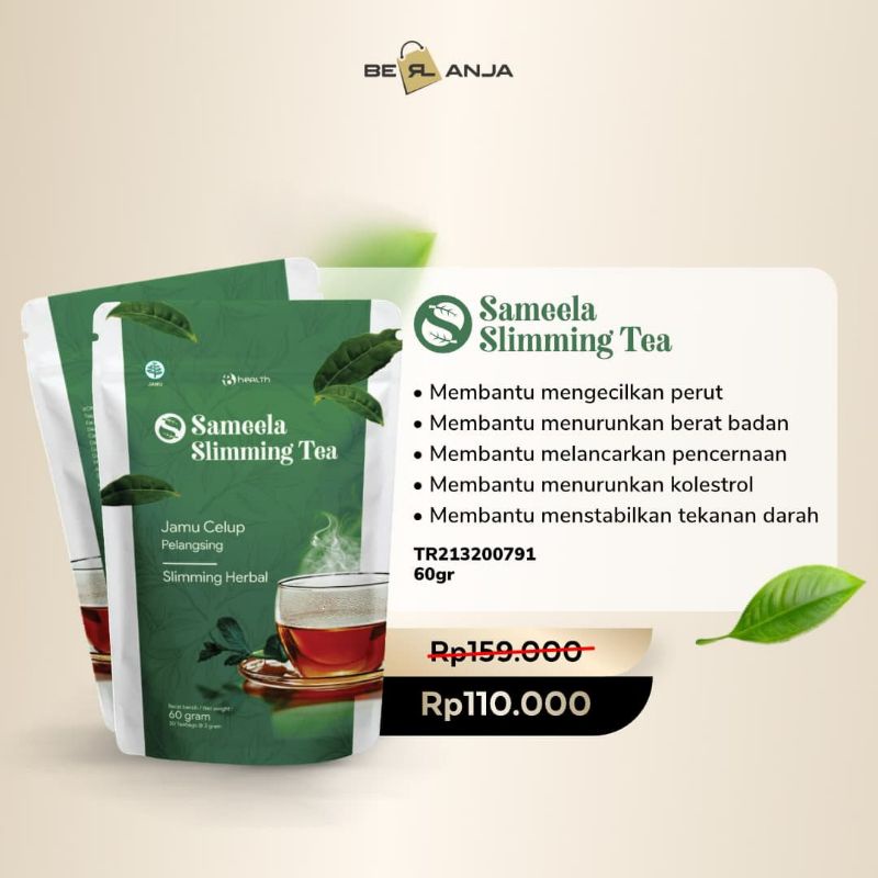 

Sameela Slimming Tea Teh Pelangsing detox tubuh melancarkan pencernaan melangsingkan badan