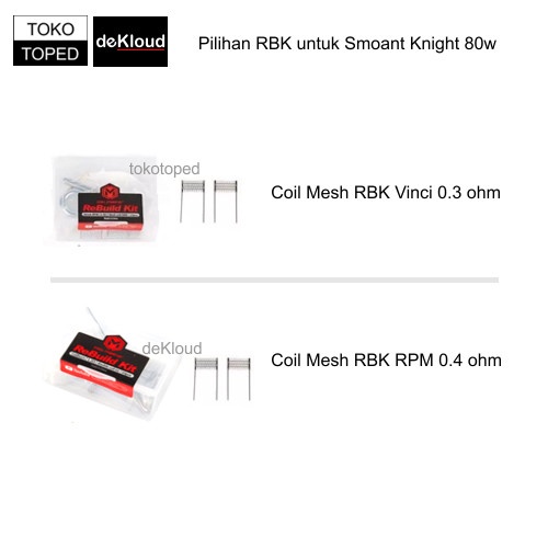 RBK for Knight 80w Coil | 0.4 0.3 | Coil Master Rebuild Kit 80 ohm