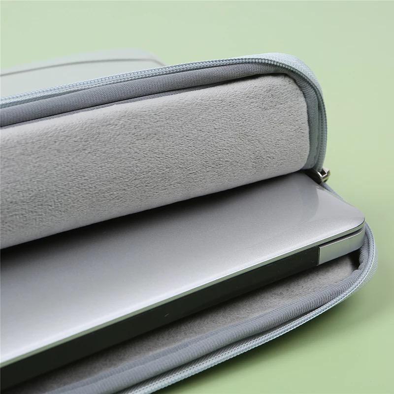 Tas Laptop Sleeve Case Macbook Nylon Side Pocket Size 13 14 15  inch