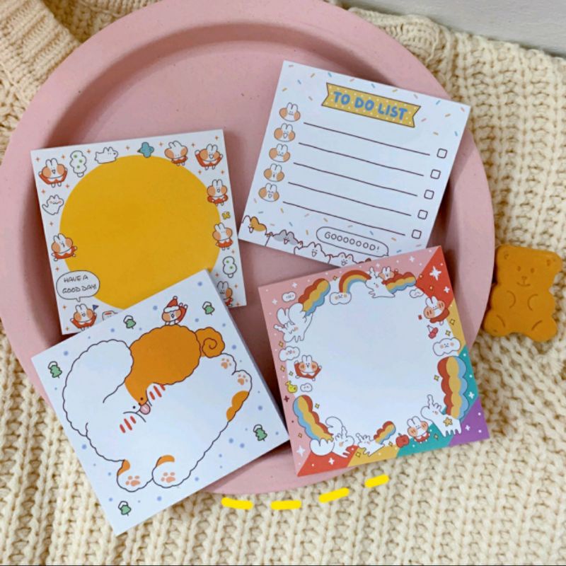 

Kertas Memo/ Note Esthetic Kartun Kelinci Lucu MM03 - DOAEJO