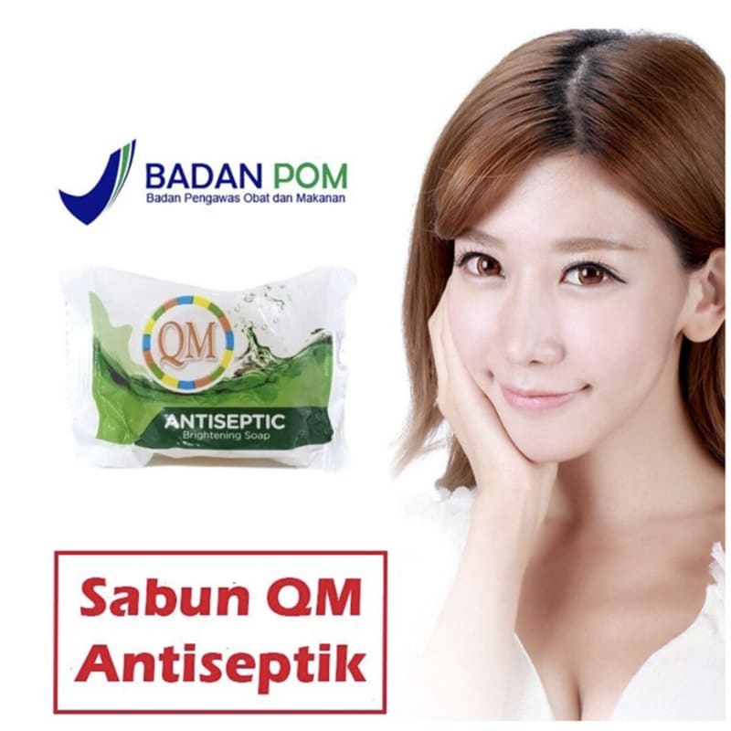 Sabun QM Antiseptic Soap Memutihkan Wajah Alami - 60gr BPOM