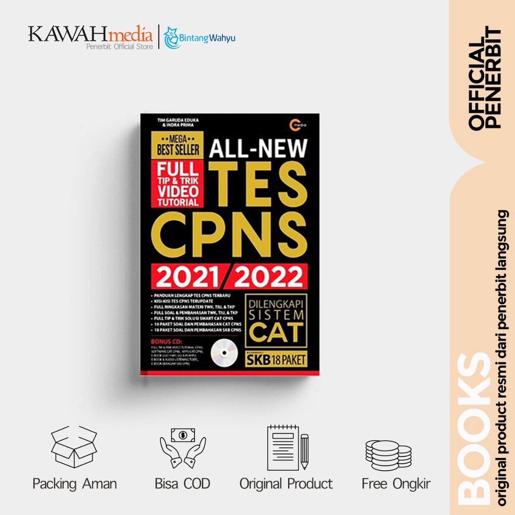 BUKU All NEW TES CPNS 2021/2022 - Tim Garuda Eduka & Indra Prima - CMedia