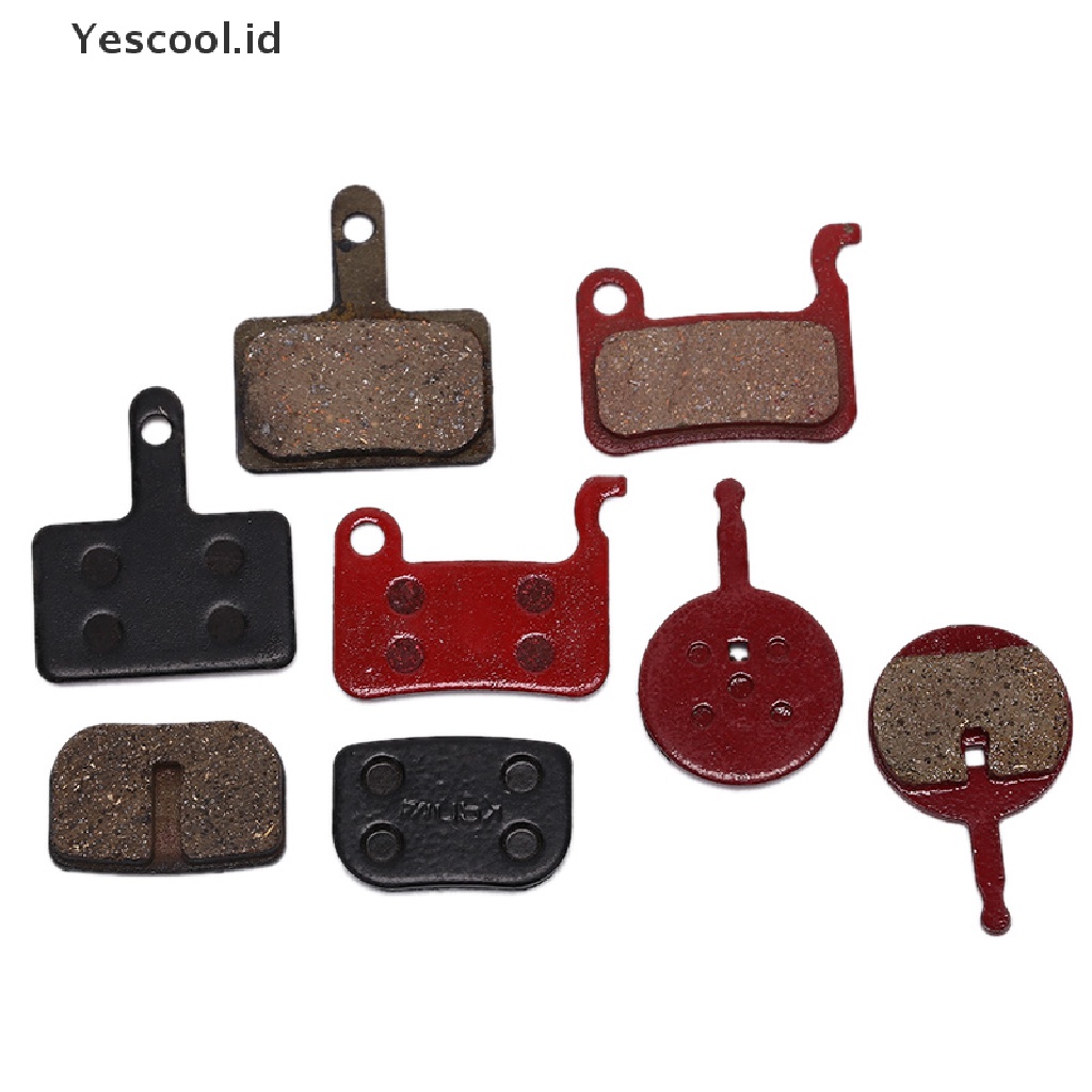 Yescool 1 Pasang Kampas Rem Cakram Sepeda Bahan Semi Metal Resin