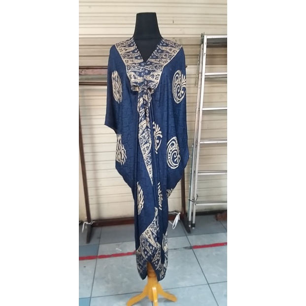 dress batik Viscose dress pesta modern simpel bahan Viscose semi sutra.tunik batik.dres batik
