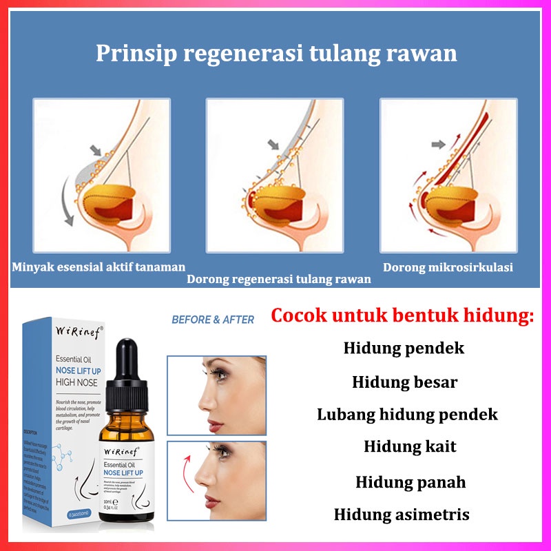 Nose lift up essential oil serum pemancung hidung nose up secret Minyak Pijat Pelembab Hidung lebih tiga dimensi dan alami alat pemancung hidung permanen Ting nose beautiful nose