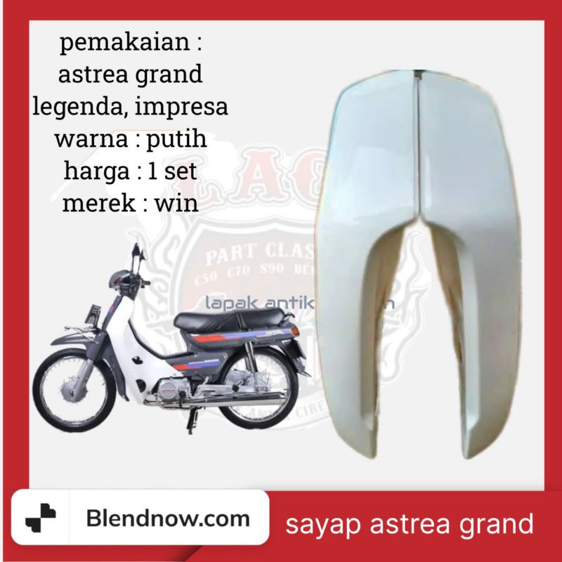 Sayap Astrea Grand Legenda Impresa Putih Original Win part
