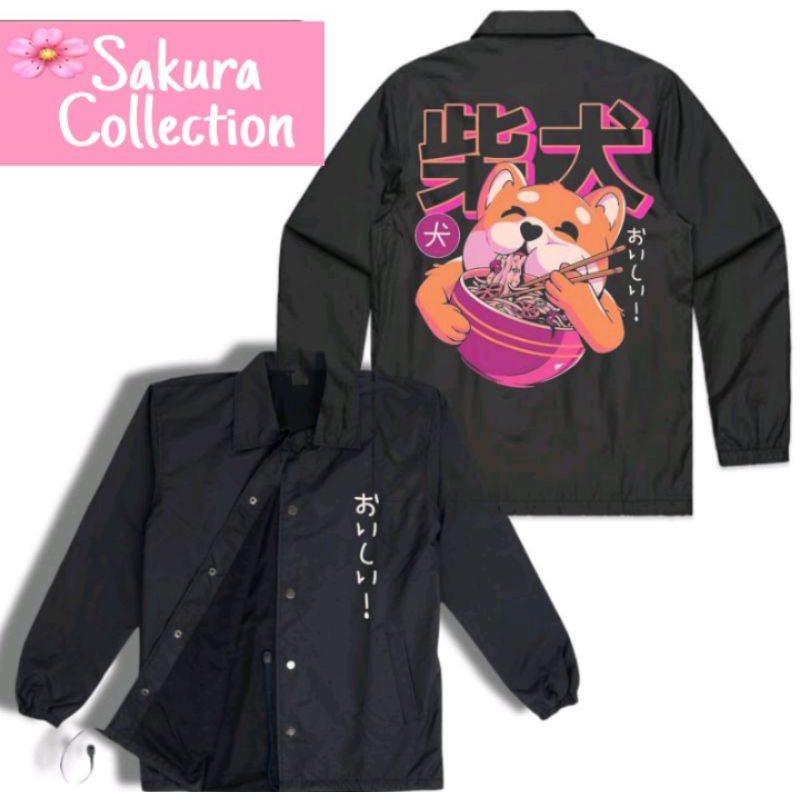 Coat jaket KANJI CAT wind breaker logo kucing jacket parasut pria wanita dewasa