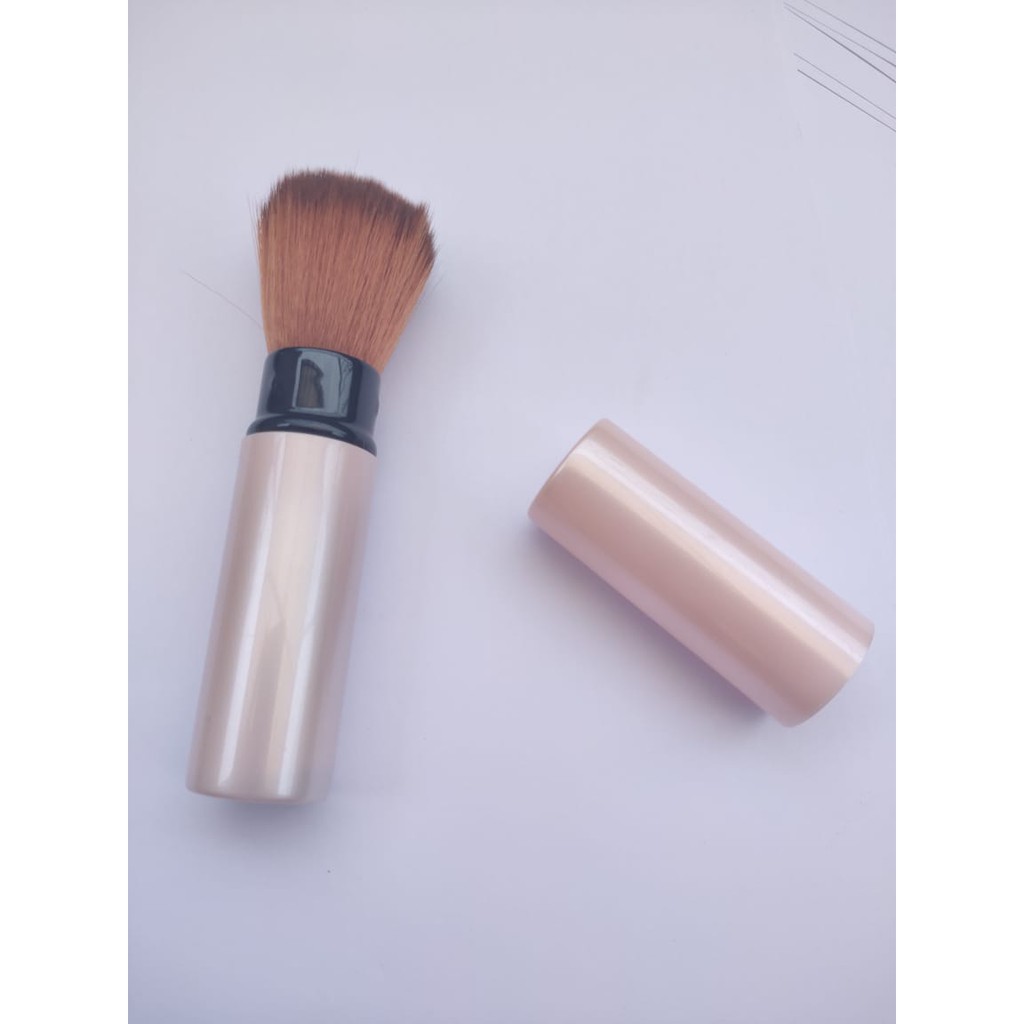 KUAS BLUSH ON BRUSH MAKE UP TELESCOPIC BEAUTY FOUNDATION BENTUK LIPSTICK TABUNG