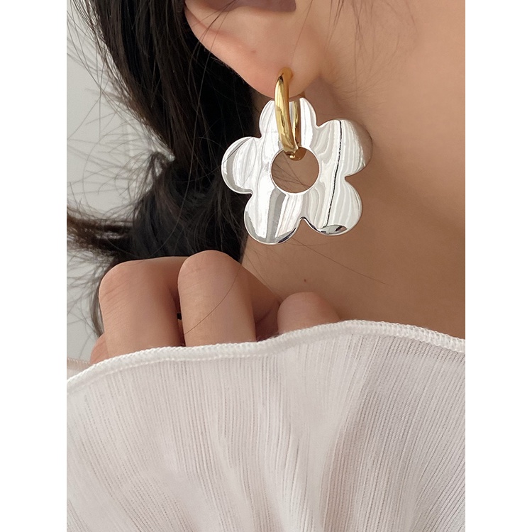 Anting Desain Bunga Bahan metal