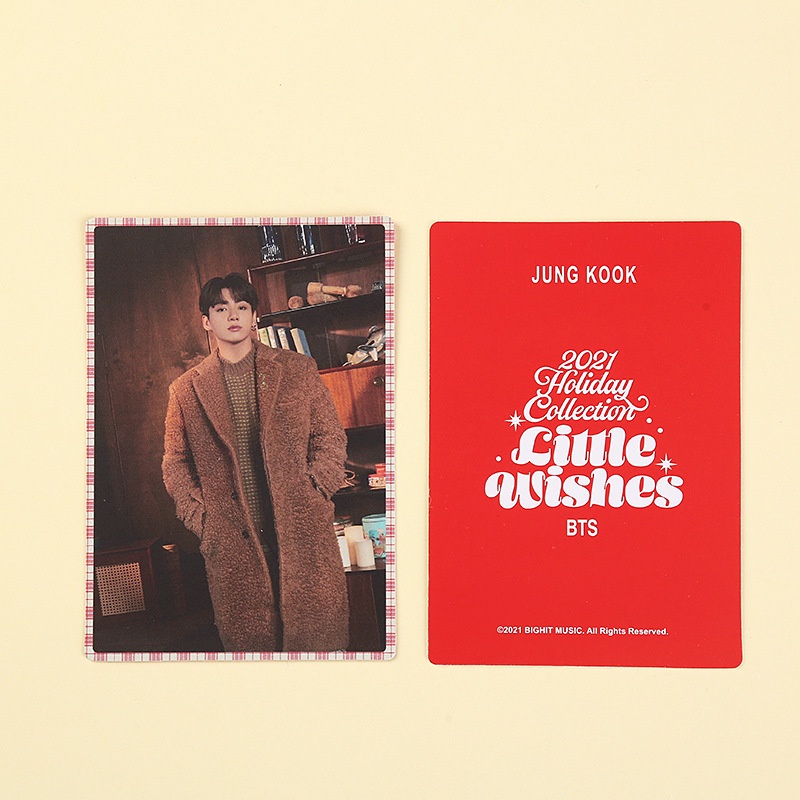 8pcs Kartu Foto Kpop Bts Little Wishes 2022 Ukuran 7x10cm Untuk Koleksi