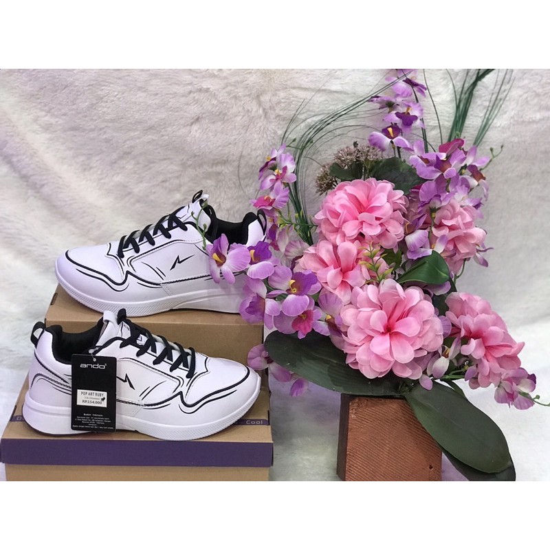 Sepatu olahraga cewek ANDO POP ART RUBY sz 37-40