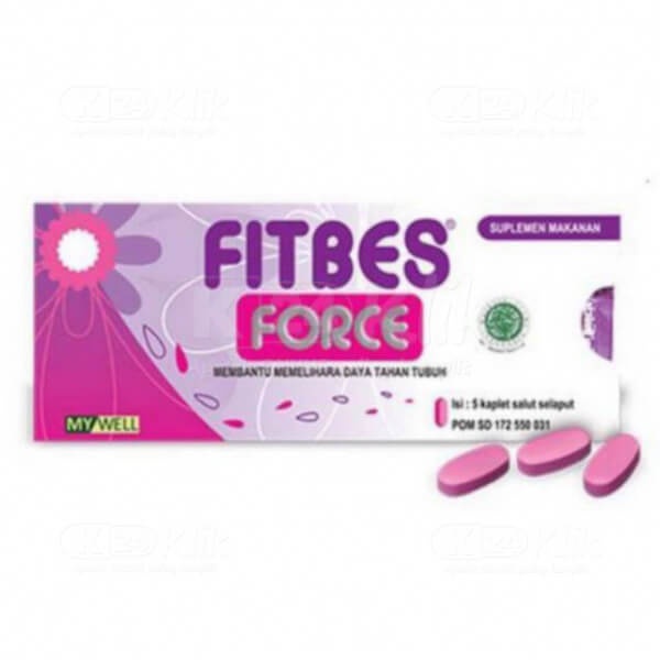 Fitbes force kaplet_1 amplop isi 5 kaplet/ multivitamin /vitamin daya tahan tubuh #original