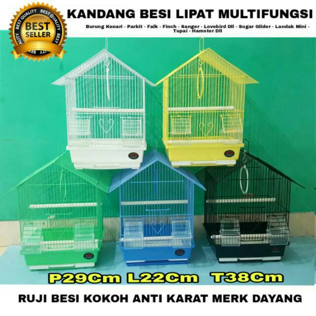 Sangkar Burung Lovebird Hamster Parkit Landak Mini Sugar Glider