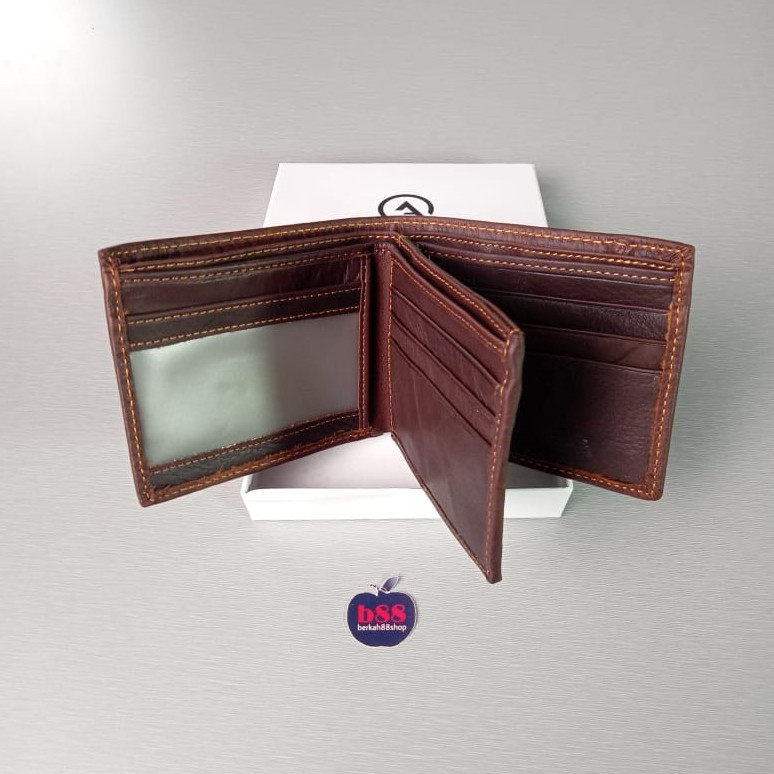 Dompet Pria 3D Kulit Asli AND5022 Coffee Import Dompet Kulit
