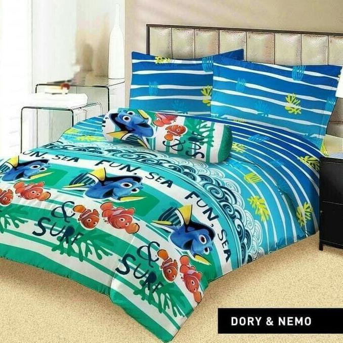 Termurah Sprei Lady Rose Dory And Nemo No.3 Single 120 Seprai Ikan Clown Fish Spesial