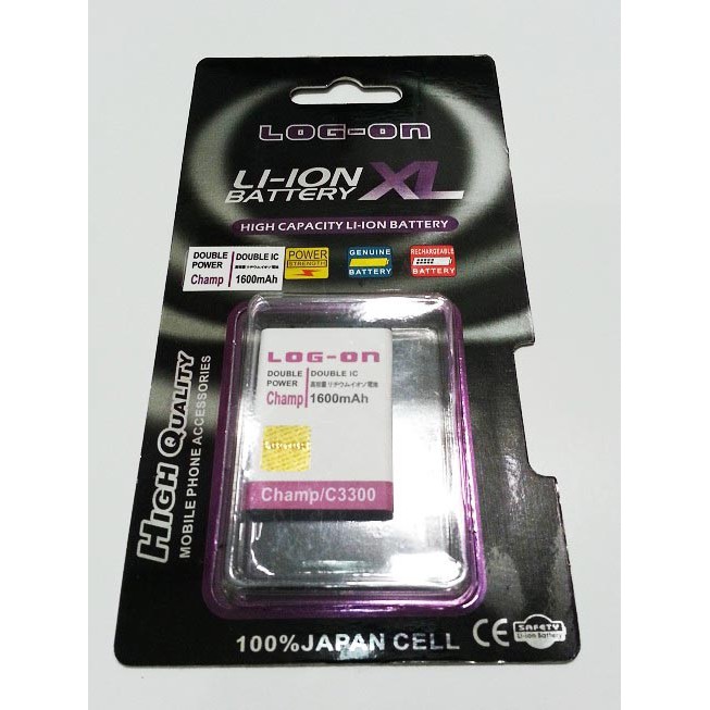 BATERAI SAMSUNG CHAMP MERK LOG ON DOUBLE POWER IC BATRE BATERE BATTERY SAMSUNG CHAMP