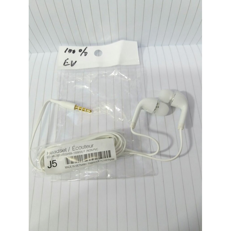 headset samsung s4 model karet + mic original handfree