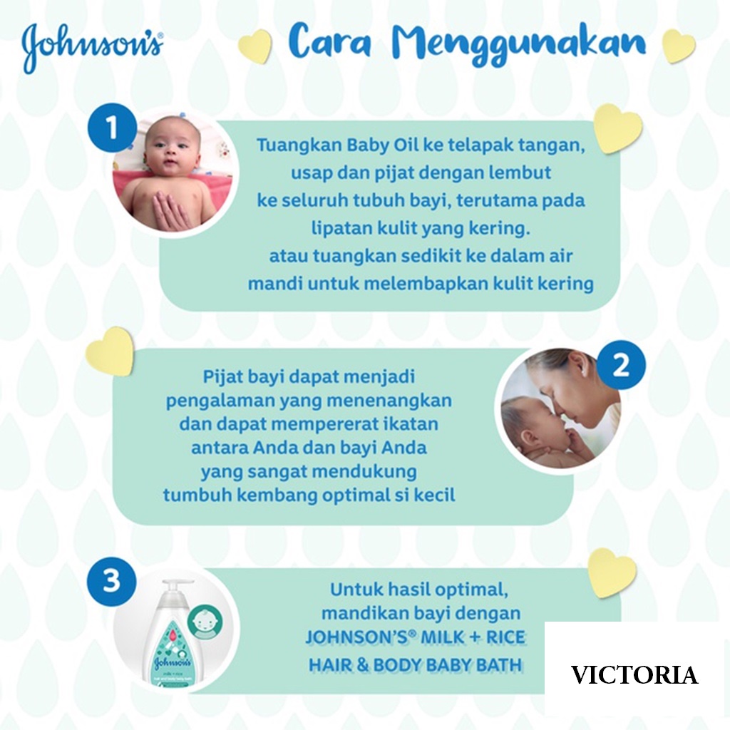 JOHNSON'S BABY Lotion Oil Cream Cologne Krim Bayi Minyak Bayi Soap Sabun Batang(VH)