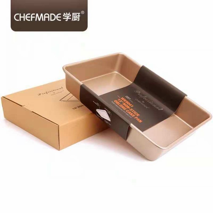 chefmade wk9041 Oblong Cake Pan 13inch / loyang bake pan