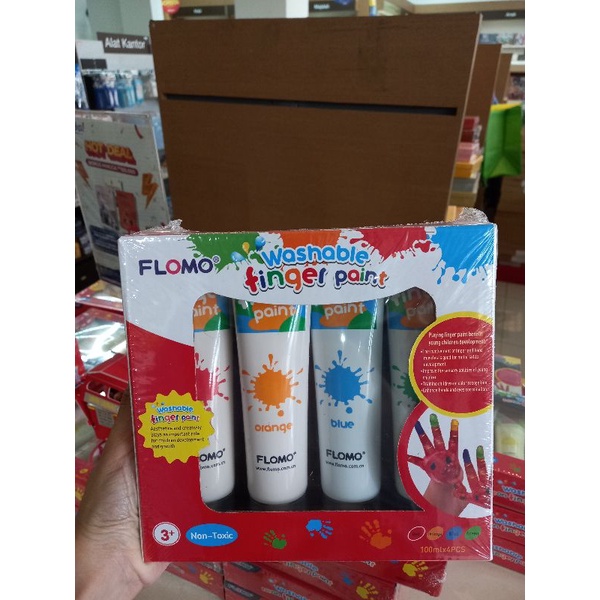 

FLOMO WASHABLE FINGER PAINT 3+ NON TOXIC