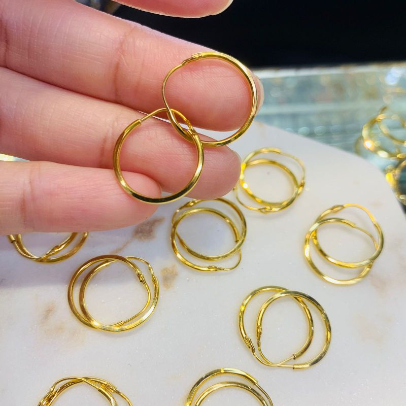 kerabu gipsy polos emas asli anak2 dan dewasa