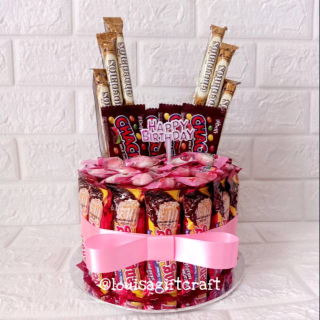 

Snack tart/kue ulang tahun snack/snack kue ulang tahun/birthday cake/kue ulang tahun dari snack