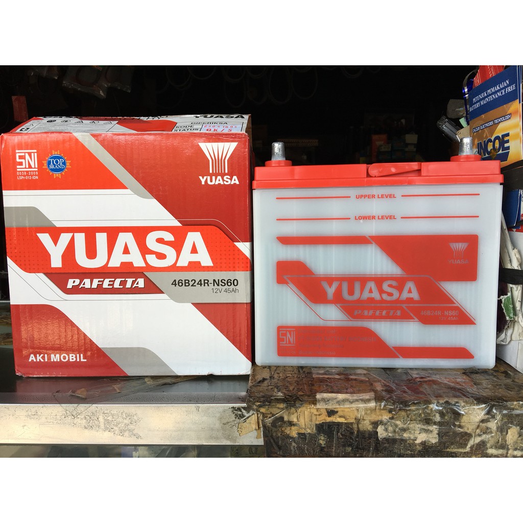 Accu / Aki Basah Mobil Yuasa NS60 / NS60L / NS60LS