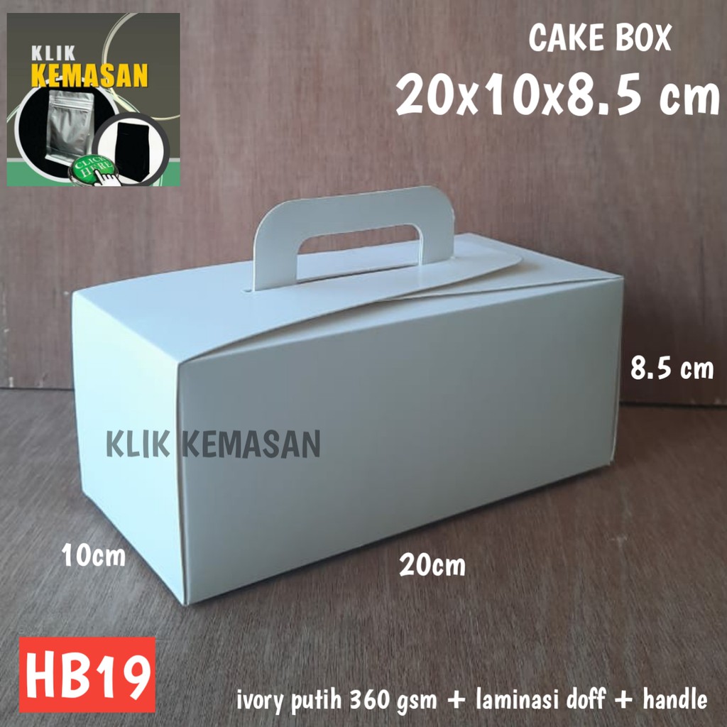 

kotak kue 20x10cm hb19 | kardus pizza tart parcel brownies cake box