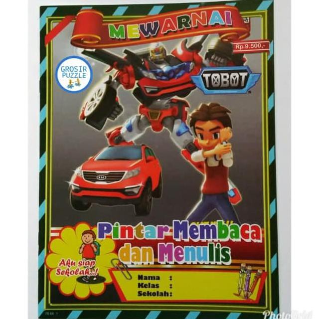 Promo Buku Mewarnai Anak Tobot 01 Free Ongkir