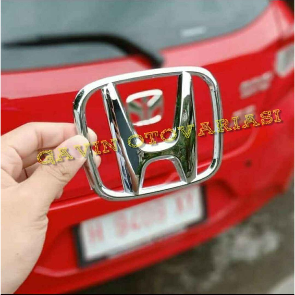 Emblem Logo Honda Chrome 11cm Pengganti Logo Belakang New Brio 2020