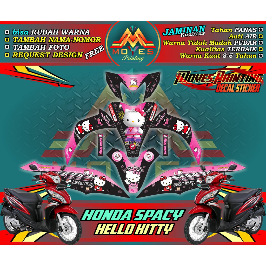 Terlaris Decal Full Body Motor Spacy Stiker Honda Spacy Gambar