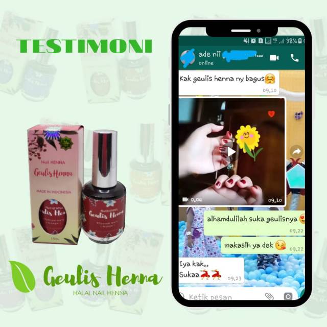 LAST STOCK Geulis henna/henna kuku/cat kuku halal/kutek muslimah