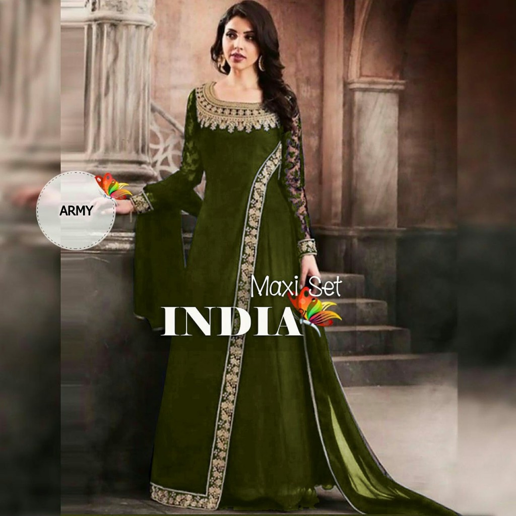 GEVARIE / DRESS MAXI WANITA / BAJU PESTA / MAXI INDIA