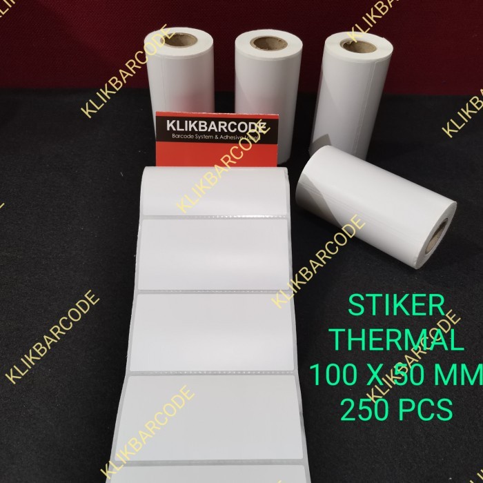 

250 PCS STICKER LABEL BARCODE THERMAL 10X5CM 100X50 100 X 50 MM TOP