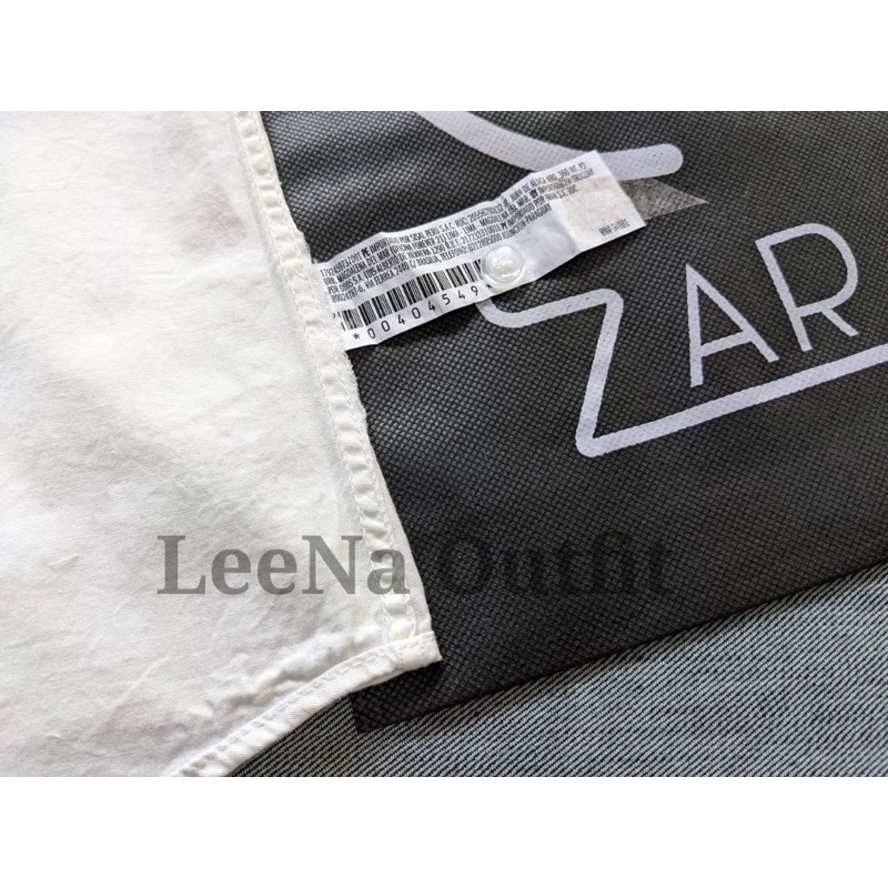 Kemeja Panjang Zra Broken White | Kemeja Panjang Kerah Shanghai Zra Katun Premium