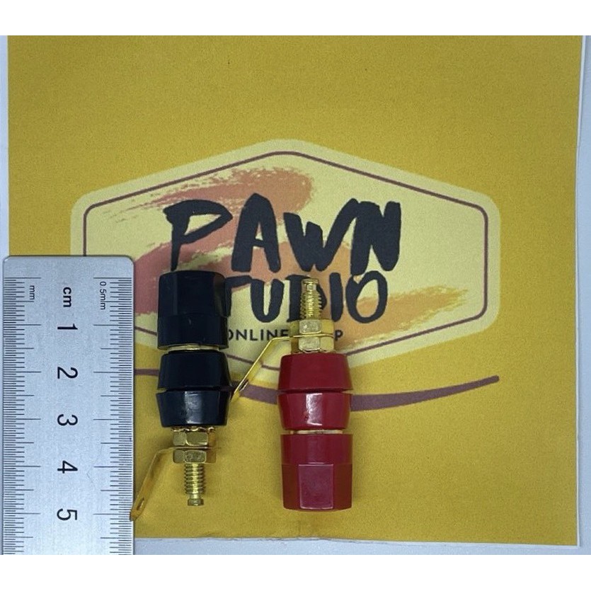soket socket banana binding biding post female / terminal speaker gold
