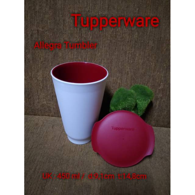 Tupperwear Allegra tumbler Gelas  tutup  Shopee Indonesia Tupperwear Allegra tumbler Gelas  tutup  Shopee Indonesia