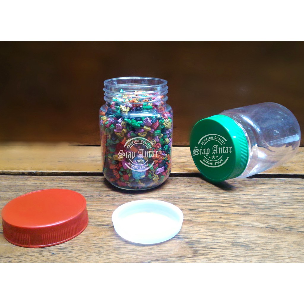 Toples Plastik Bulat Kecil Murah Unik 200ml - 1 lusin