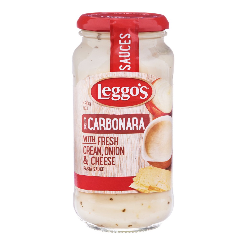 

SAUS KRIM PASTA KARBONARA INSTAN CARBONARA SAUCE LEGGOS 490 GR CREAM SAUS SPAGETI PUTIH