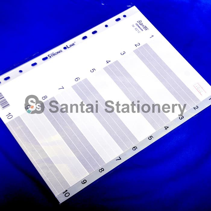 

Pembatas Bantex Nomor / Numerical Index A4 1-10 Nr. 6210