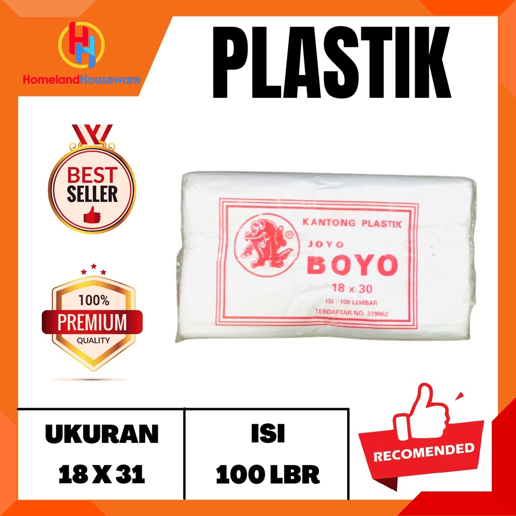 (SIAP KIRIM) KANTONG PLASTIK JOYO BOYO/ PLASTIK SAYUR/ PLASTIK BURAM/ PLASTIK 18x30