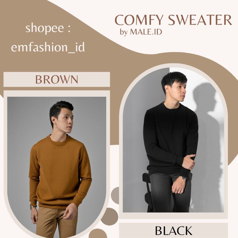 BOOKED Comfy Sweater male.id Vinetto Basic Sweater male id