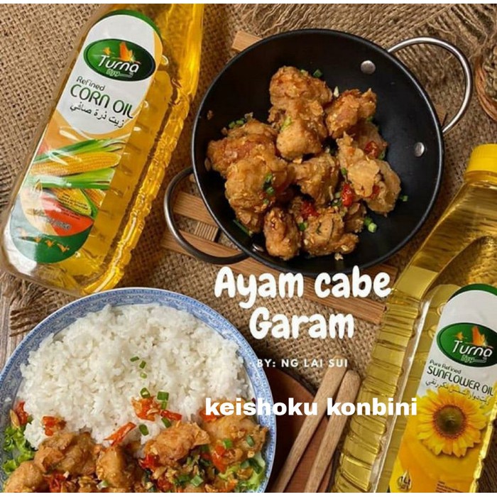 

Turna Corn Oil, Turna Minyak Jagung Murni (Pure Refined Corn Oil) 1 L / minyak jagung / minyak impor