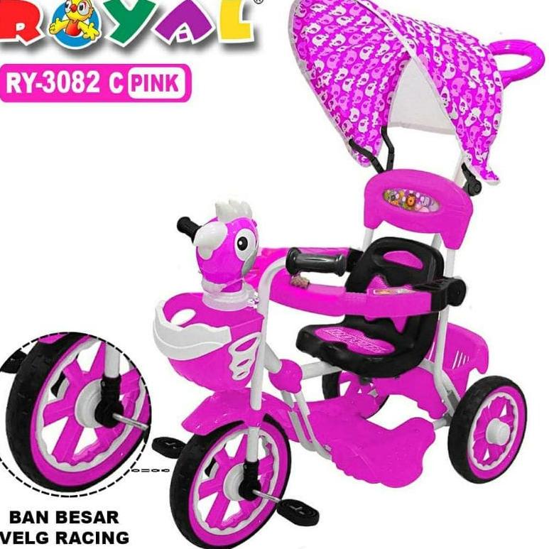 ROYAL Sepeda Anak Roda 3 Tiga Stroller Anak Terbaru Royal 9380 9680 9180 8580 6580 1082 (KODE H)