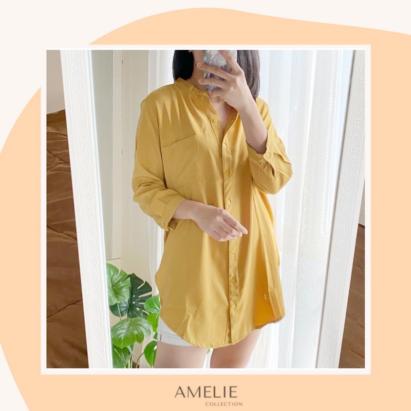 AMELIE BASIC SHIRT - atasan fit to XL