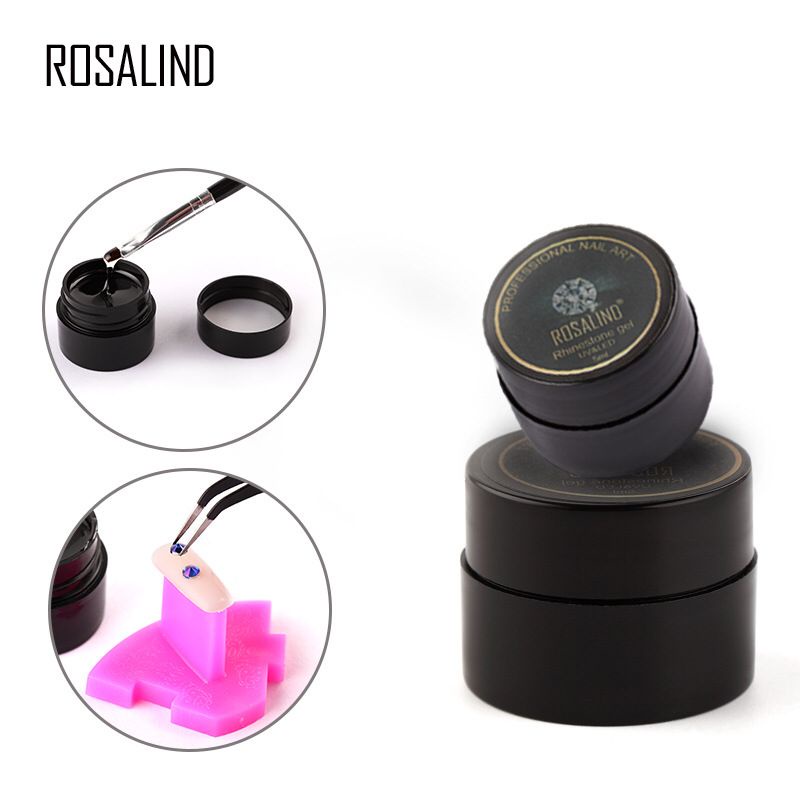 ROSALIND Rhinestone Gel Nail Art Lem Gel Kuku UV LED