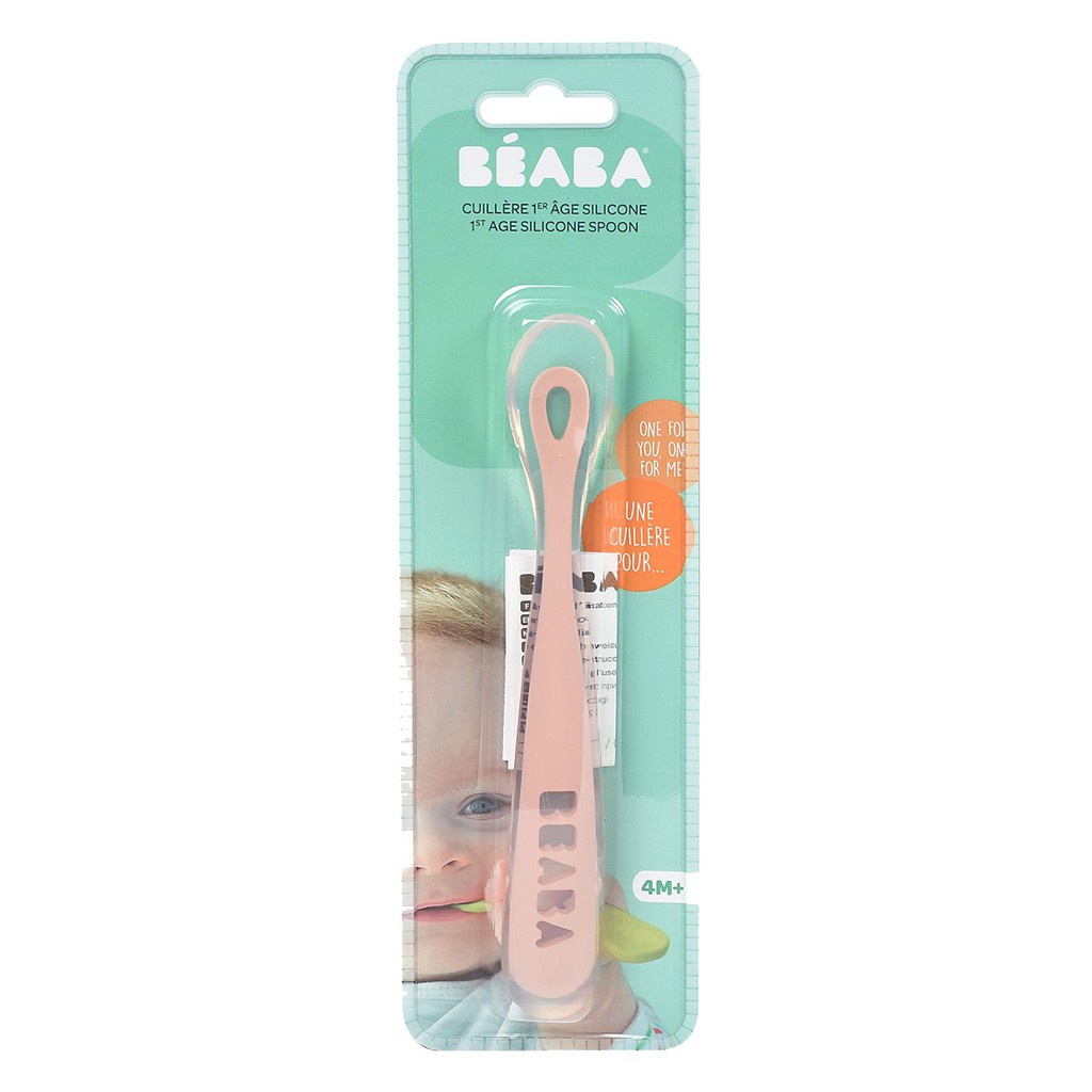 [PROMO] Beaba Baby Ergonomic 1St Age Spoon Sendok Makan Bayi Pink