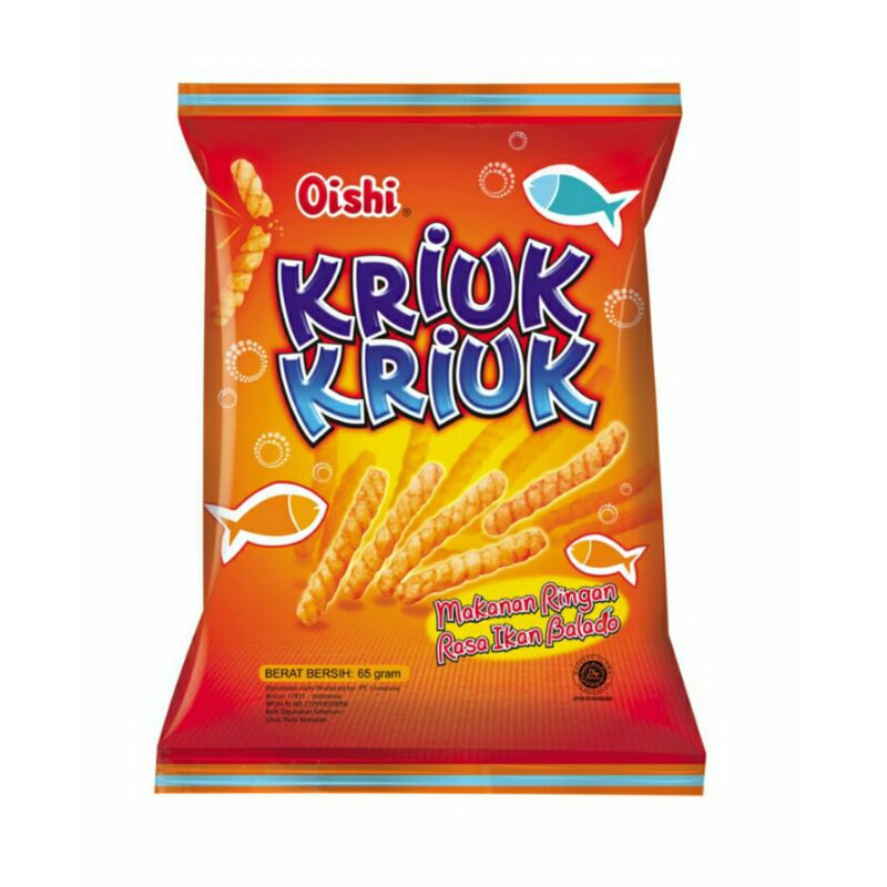 

Oishi Snack Kriuk Kriuk 65G - Ikan Balado