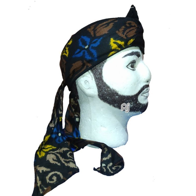 Blangkon Batik Jawa Iket Udeng Cirebon Topi Tradisional Sunda Peci Imamah Muslim Dewasa Udeng Sliwir