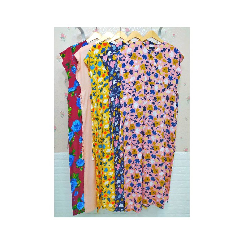 daster kimono panjang / daster panjang busui / daster katun rayon / busui
